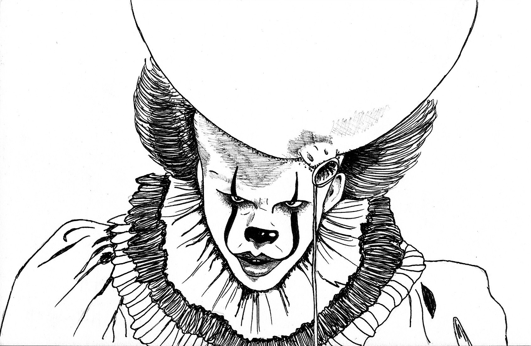 Collection Of Pennywise Coloring Pages Free Printable
