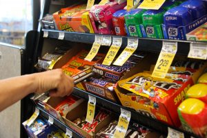 This Safeway on Shattuck Avenue will have to remove candy and other sugary foods from its checkout aisles, according to a new Berkeley ordinance.