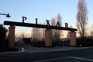 The entrance to the Pixar Animation Studios, located in Emeryville. 
