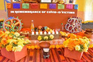 An ofrenda exhibit at the Oakland Museum of California honors lives lost to COVID-19. The altar can be seen until November 28.