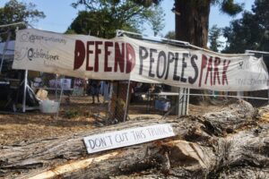 Activists have gathered to resist UC Berkeley’s development on People’s Park.